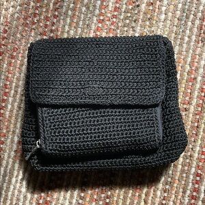 Black Crochet Shoulder Bag